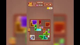 Catdom color hole level 724 solution and walkthrough for gameplay 