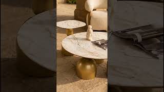 Casa Bella Sintered Stone Nesting Coffee Table | Modern Luxury Living Room Furniture