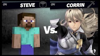 Super Smash Bros. Ultimate - Steve Vs Corrin Female
