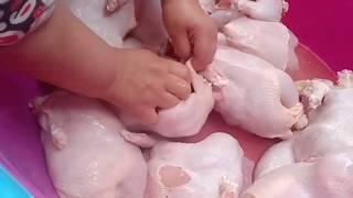 كيفية تنظيف وطبخ الدجاج المحمر