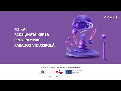 Fizika II. Padziļinātā kursa programmas paraugs vidusskolā