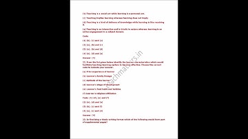 UGC NET Solved Paper NOV 2017 Paper I  TeachMatters in