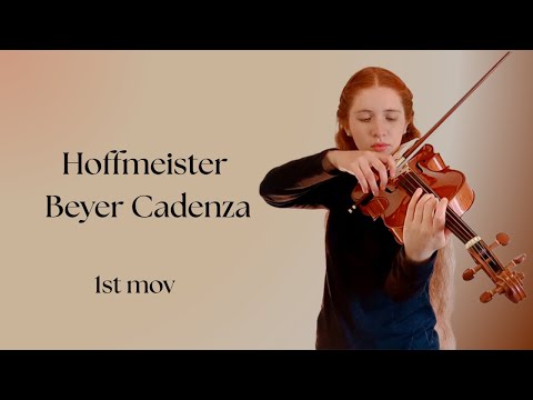Beyer Cadenza | Hoffmeister | Mercedes Graz #concert #viola #hoffmeister by Mercedes Graz Violist
