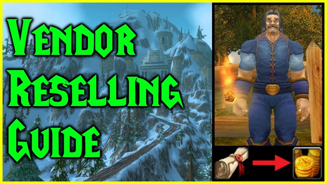 Classic WoW Low Level Gold Making Guide Vendor Reselling Easy