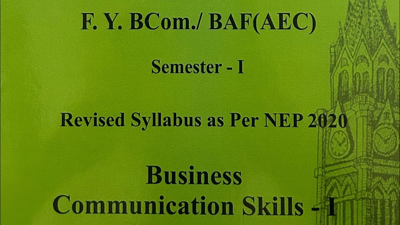 Business Communication Skills|10 Most Imp Questions |Fybcom sem1 nep|Mumbai University CDOE Exam|
