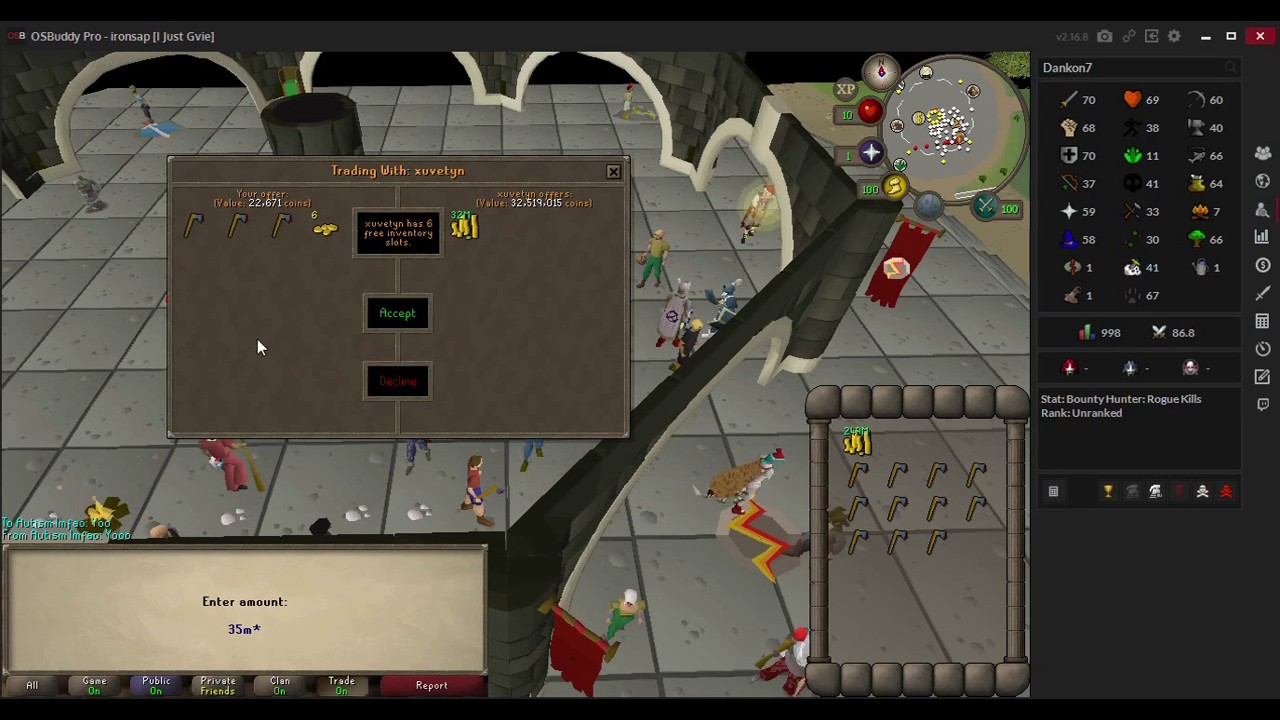 GF CLAN, Trade scam. OSRS