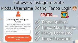 Followers Instagram Gratis Sepuasnya | Buruan dicoba🤫