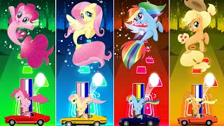 Dolphin Mlp = Little Pony - Fluttershy - Rainbow Dash - Applejack Song - TilesHopEDMRush #mlp #car screenshot 5
