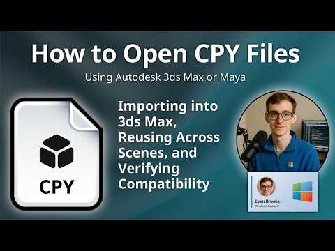 How to Open CPY Files (3ds Max Copy Track)