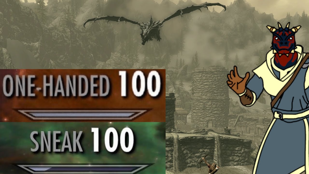 100 Sneak And One Handed Before You Leave Helgen - Skyrim Anniversary Edition