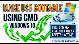 How to Make Bootable Pendrive Using CMD | Windows 10