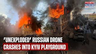 Terrifying! Amid Russia's Monster Attack On Ukraine, 'Unexploded Drone Crashes Into Kyiv Playground