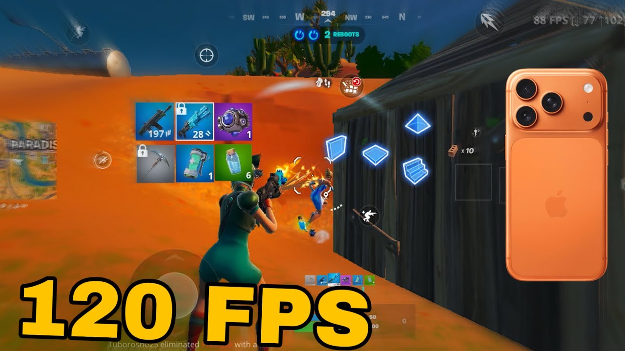 iPhone 17 Pro 120 Fps Fortnite Mobile Gameplay *Diamond 1 Rank Gameplay | Road To Unreal*