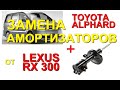 Ставим амортизаторы от Lexus RX300 на Toyota Alphard/Тойота Альфард, передняя подвеска от Лексуса