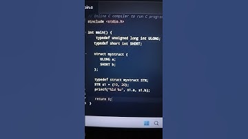 Defining a structure using typedef in C #coding #coder #cprogramming #programming #python