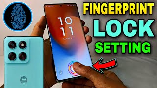 Motorola Edge 60 Fusion Me Fingerprint Kaise Lagaye | Moto Edge 60 Fusion Fingerprint Lock Setting screenshot 2