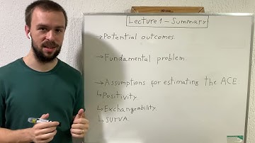 Causal Inference - Lecture 1.4 | Summary of lecture 1