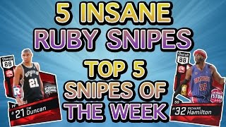 5 INSANE RUBY SNIPES! NBA 2K17 Top 5 Snipes of the Week
