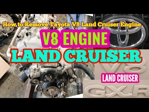 How to Remove Engine Toyota V8 Land Cruiser Petrol Vehicle | Engine