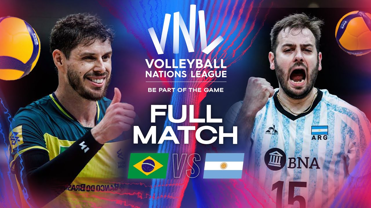 Don't trust the first set! 😳 - Brazil 🇧🇷 vs. Argentina 🇦🇷 - 2024 VNL | Full Match - Week 1