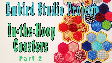 Embird Digitizing Tutorial: In the Hoop Polygon Coaster - PART 2