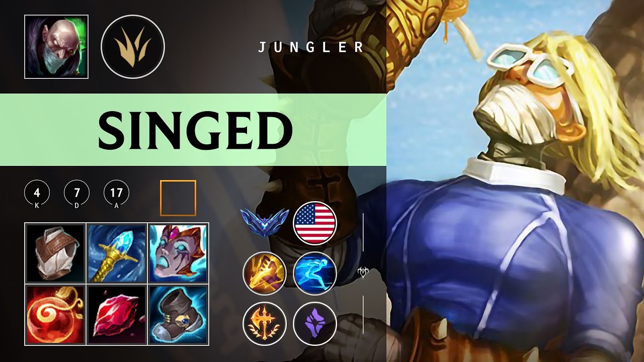 Singed Jungle vs Pantheon - NA Diamond Patch 26.02