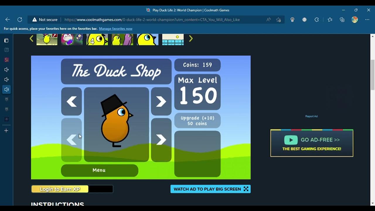 Duck Life 2 World Champion Paul Wins a race against the champion part 2 ...