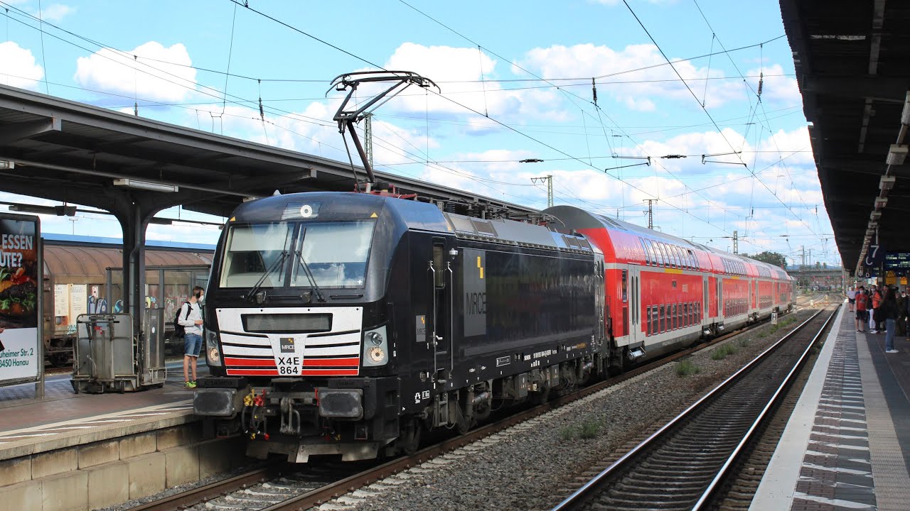 DB Regio/MRCE Vectrons on RB50/51 around Frankfurt - 25/5/22
