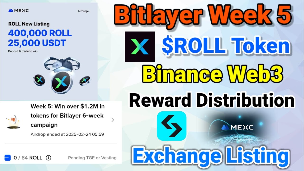 Bitlayer Week 5 $Roll Token Distribution Exchange Listing Update TGE Event Claim Korbo kibabe ✅
