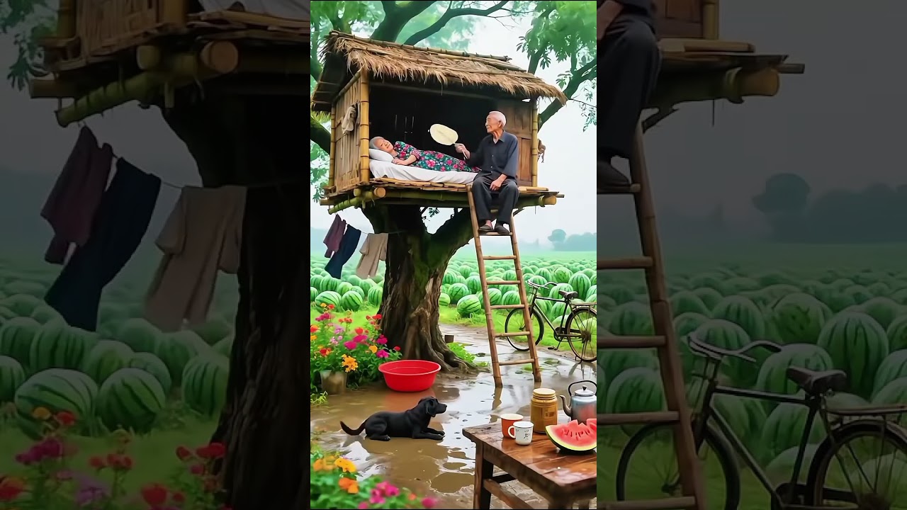 A soothing village beauty of nature and the relaxing atmosphere  