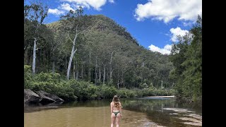 Hike in Camp at Colo Meroo, Upper Colo NSW Australia  Quicksand, nibbling fish and bad weather