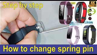 How to change the strap spring pin on your fitness tracker watch How to change the strap spring pin on your fitness tracker watch