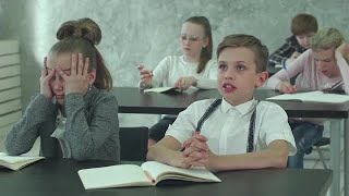 Sleepy Student Stock Video