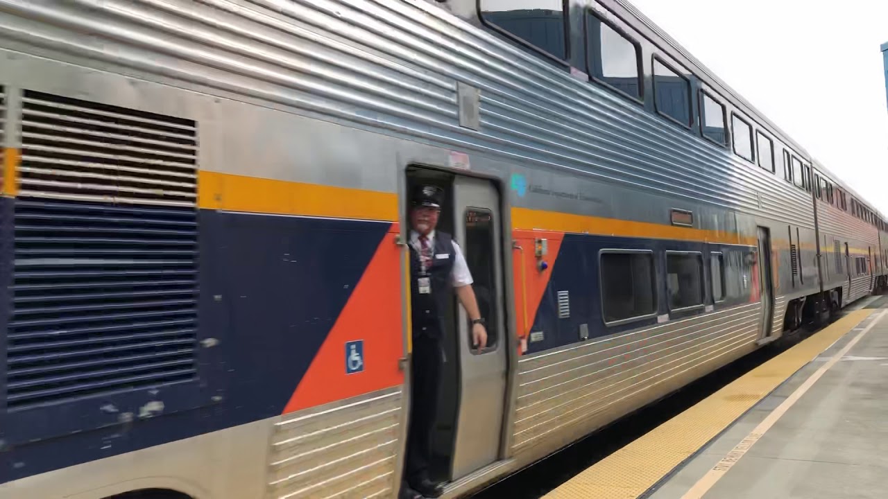 Amtrak San Joaquin 713 5 Car Bi Level Train At Antioch Arrival At 1:54 ...