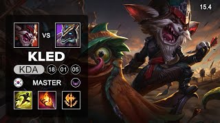 Kled vs Nasus Top - KR Master - Patch 15.4 Season 15