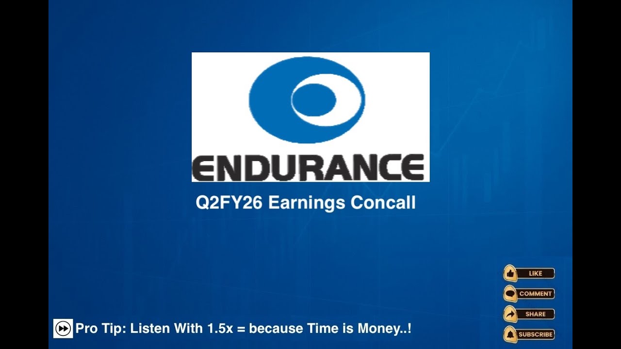 Конференция по доходам Endurance Technologies за второй квартал 2026 финансового года
