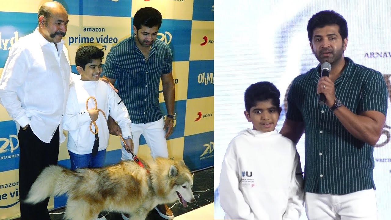 Arun Vijay & his Son Arnav Vijay at Oh My Dog Press Meet | Arun Vijay Speech Suriya Jyothika Amazon