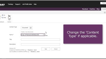 How to rename a file or folder on the SharePoint team site