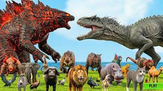 Incredible Animals Race vs Dinosaurs vs Prehistoric Mammals Speed Race Run Who Will Win ARBS screenshot 1