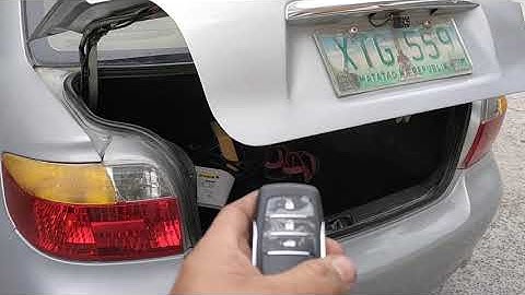 push start alarm with trunk release at vios gen1