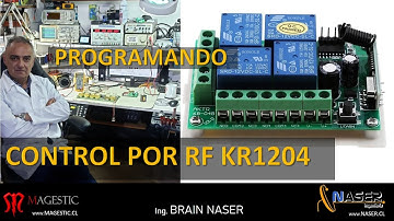 📠 KR1204 PROGRAMACION MODULO RELÉS INALAMBRICO, 4 CANALES, 433MHz - ESPAÑOL