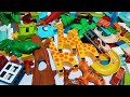 Satisfying Building Blocks ASMR Marble Run #94 Coaster Jungle three giraffes wild animals live 16