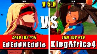GGST | EdEddNEddie (Zato) VS KingAfrica4 (Jam) | Guilty Gear Strive High level gameplay