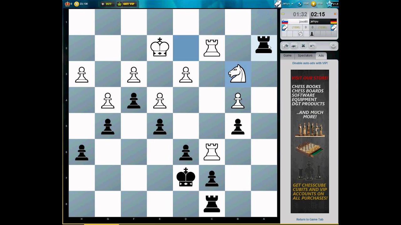 Blitzschach online – Mit Kommentar – Spiel 002