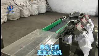 Automatic weight checking and sorting machine, for aluminum ingot