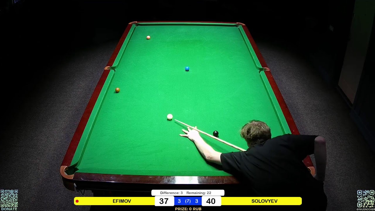 Snooker. Donation Game. Efimov - Solovyev. Live stream. 
