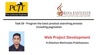 Program the basic product searching process including pagination