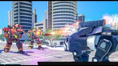 US Police Panda Robot Hero: Police Attack Save City #Part-03 Android Gameplay....