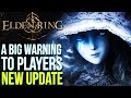 Elden Ring - An Important Update From Bandai Namco & Huge PSA To Players (Elden Ring New Update)