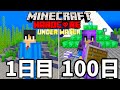 【マイクラ】海の中だけで100日ハードコアサバイバルしたら難易度が高すぎた【マインクラフト 】【100Days】